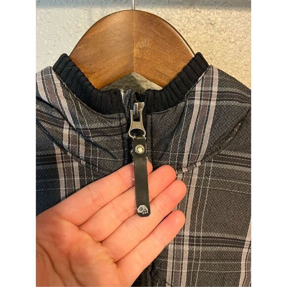 Mountain Hardwear Vest Women's Small Plaid Gray Black Gorpcore Outdoors - Picture 3 of 7